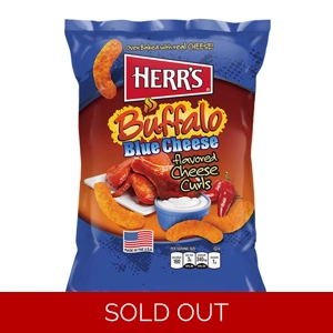 Herr's Buffalo Blue Cheese Curls 199g Bag - American Snacks